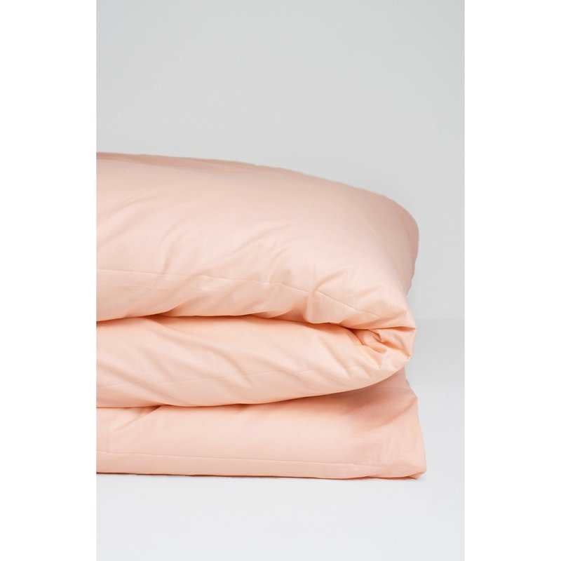 Housse de couette unie en Coton Bio pour lit 1 personne