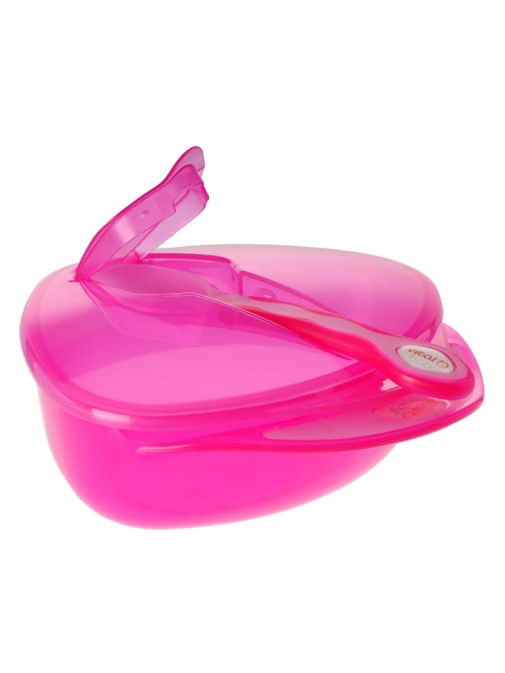 Vital Baby Baby´s erstes Tellerset mit Deckel   Löffel pink günstig kaufen onesize