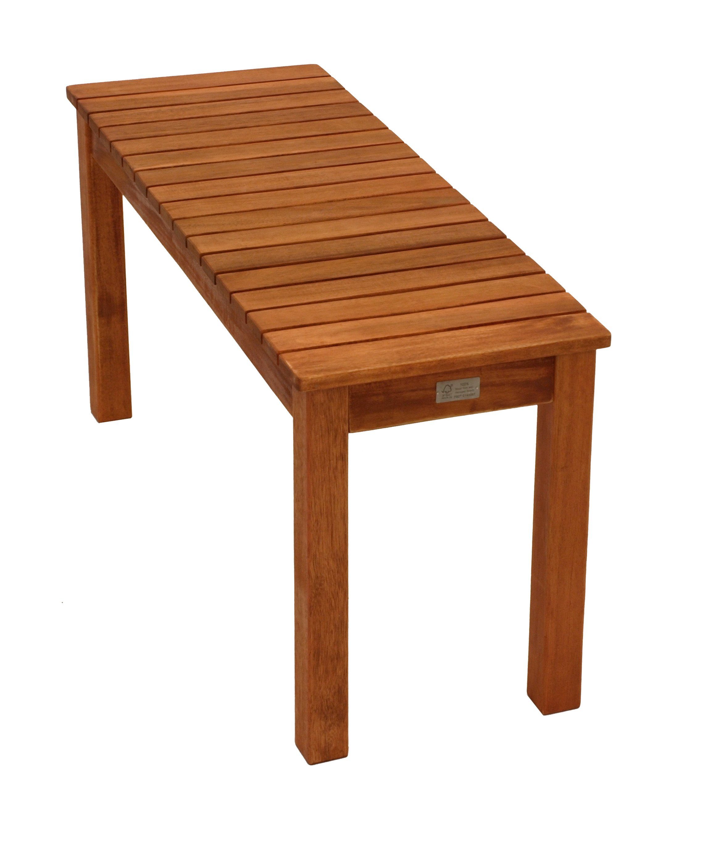 DEGAMO Hockerbank MERIDA (1 St), 2-sitzer 78cm, Eukalytpus Holz geölt
