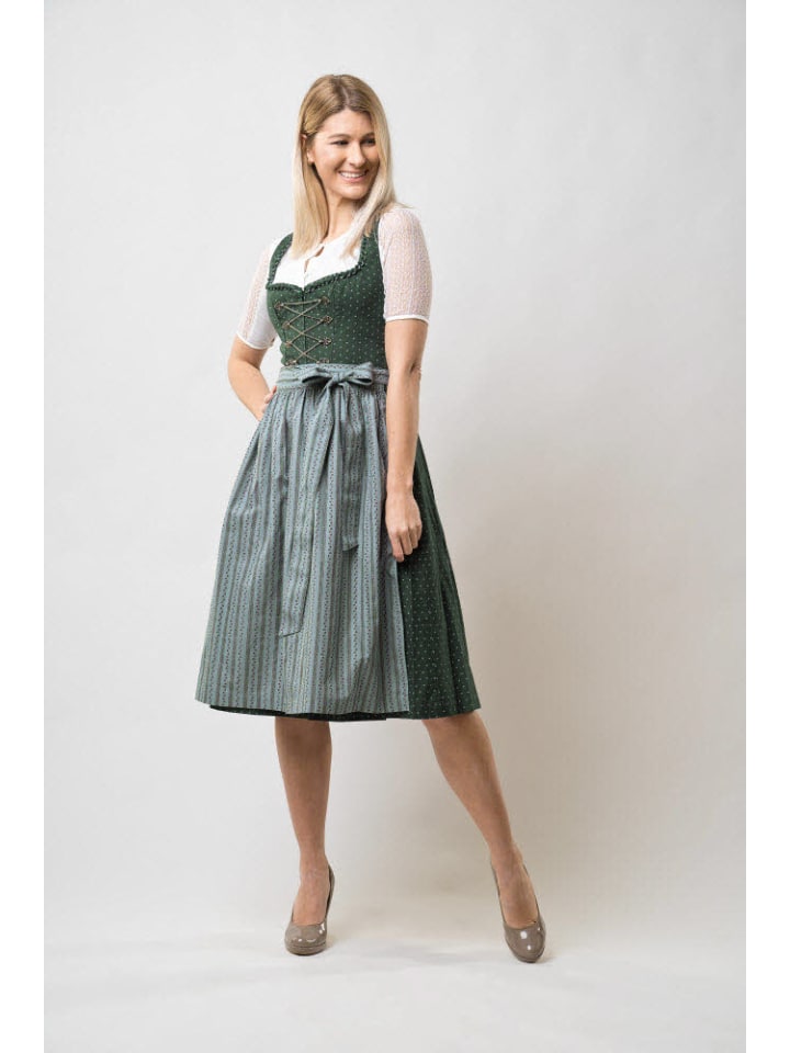 Nübler Dirndl Midi Thea in Petrol günstig kaufen