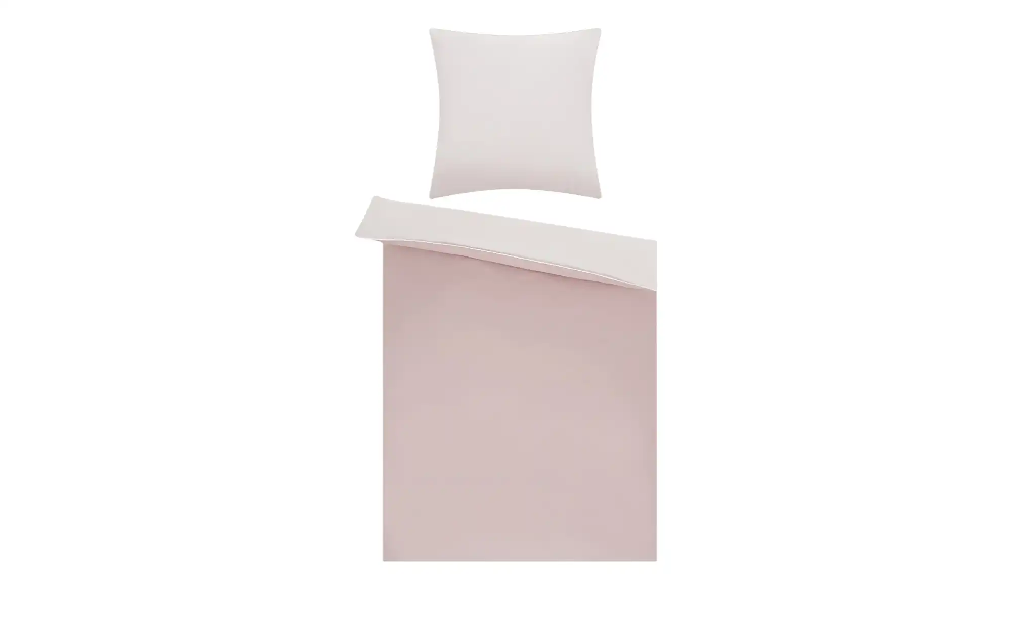 HOME STORY Renforcé Wende-Bettwäsche Solid Piping