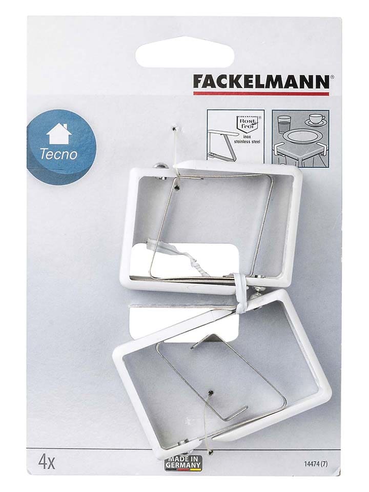 Fackelmann 8er-Set: Tischtuchklammern in Weiß - (L)4,5 x (B)1,5 cm günstig kaufen onesize