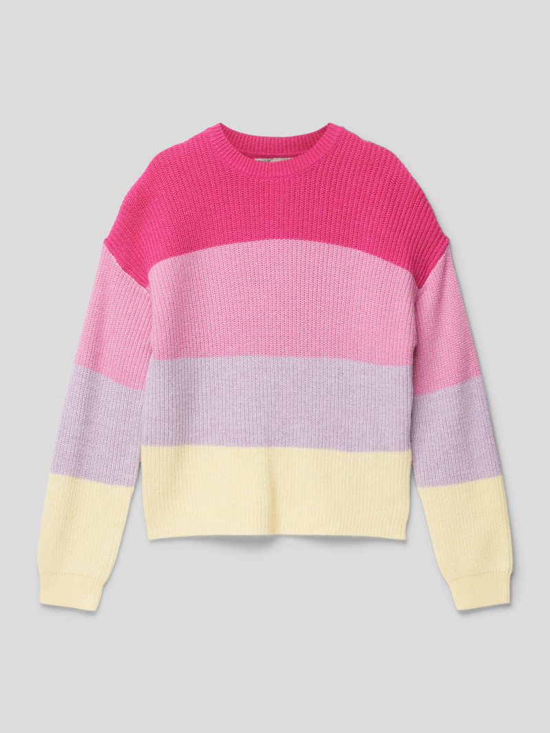 Strickpullover aus Viskose-Mix Modell 'KONSANDY' in pink