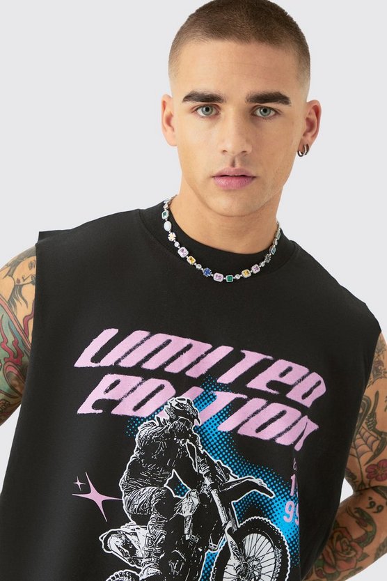 Oversize Limited Edition Motorrad Tanktop