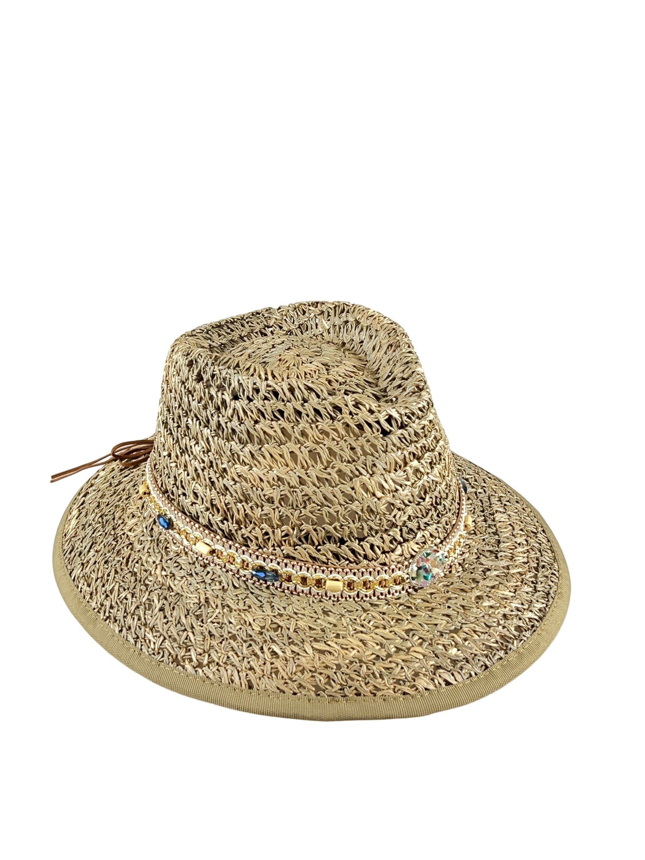 COLLEZIONE ALESSANDRO Sonnenhut Havanna (1-St) Made in Italy