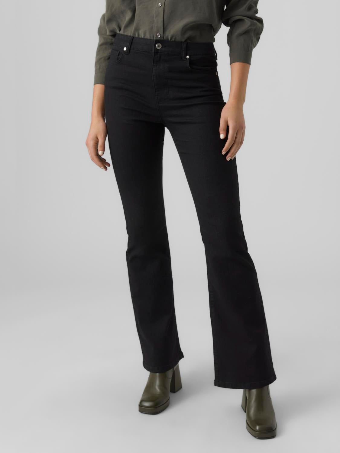 VMSELINA Hohe Taille Ausgestellt Jeans
