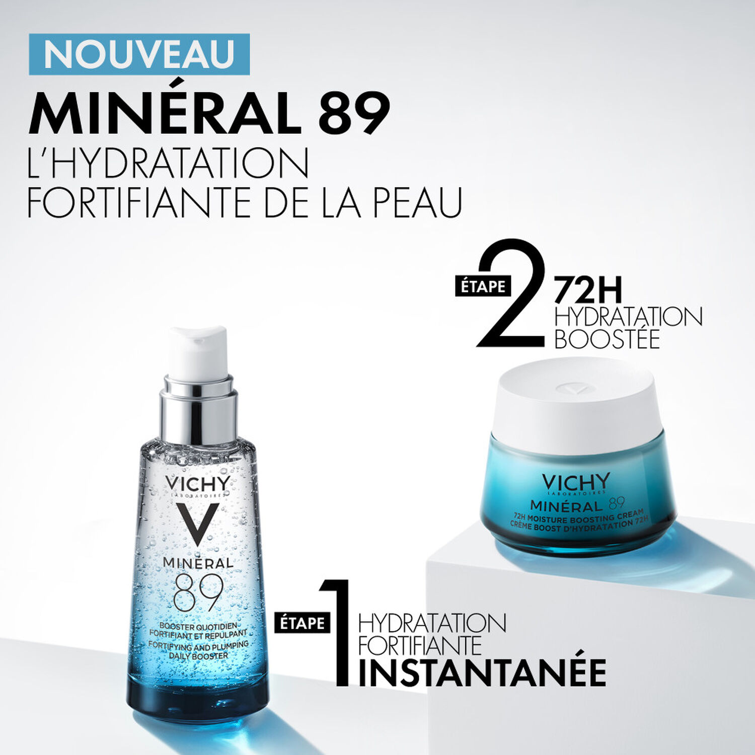 Vichy Minéral 89 Crème Riche Boost d'Hydratation