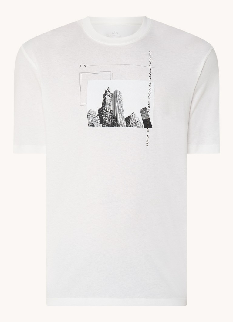 Tricou Armani Exchange cu logo imprimat