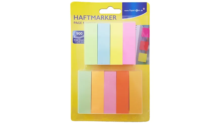 PAPERZONE Haftmarker 900 Blatt