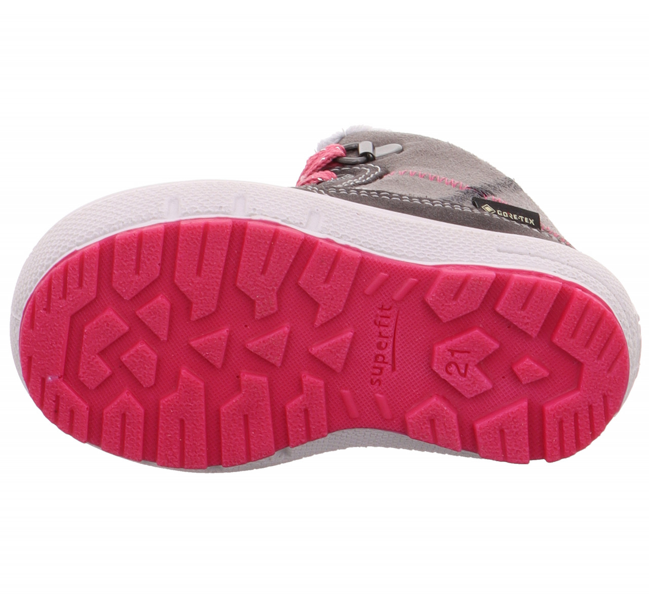GROOVY - Grau/Pink Boots mit Schnürung