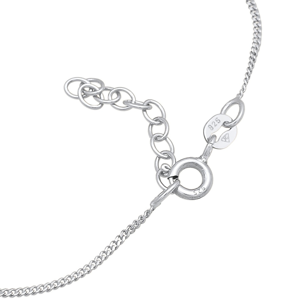 Elli Elli Bracelet Femmes Plaque Simple Personnalisation Gravable en Argent Sterling 9 Bracelet