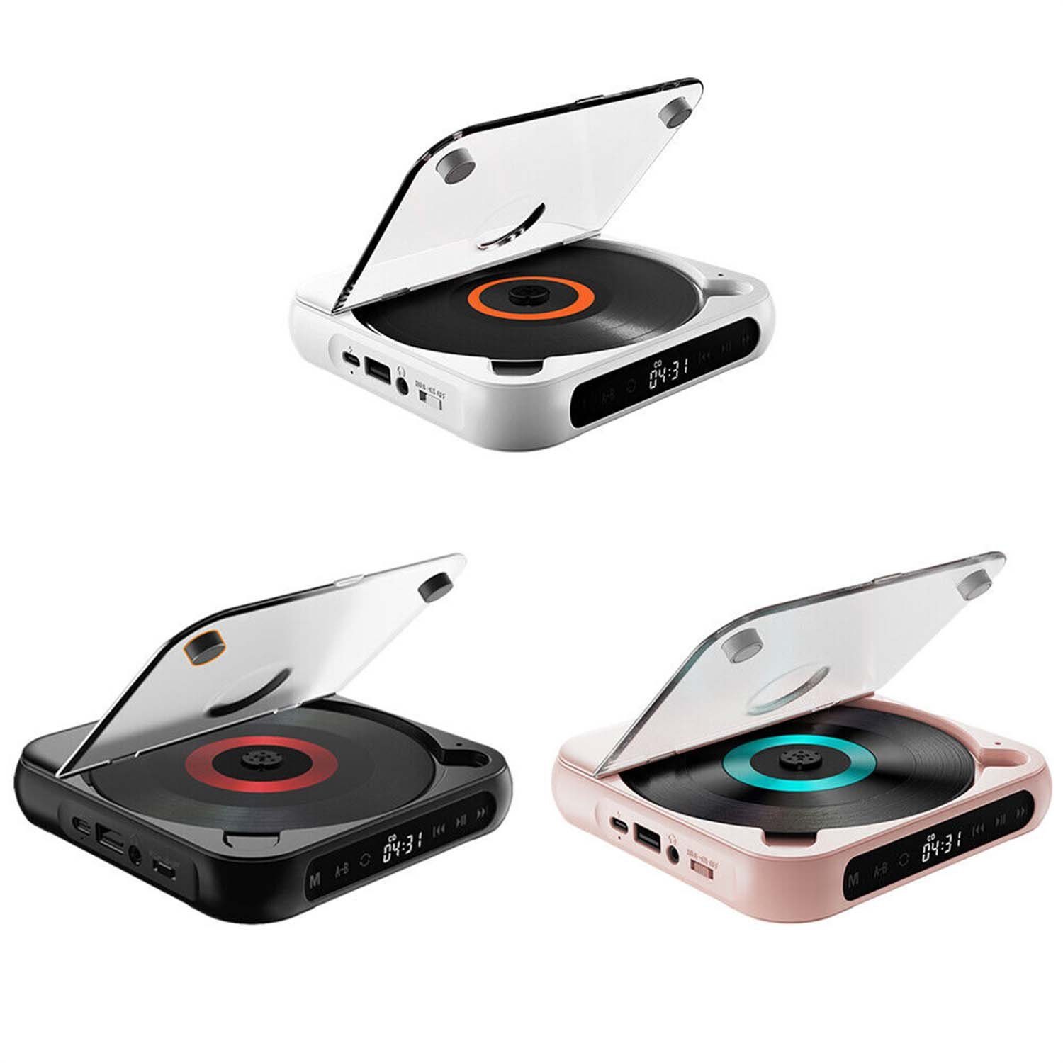Yoyaxi Auto-Bluetooth-kompatibel, Speicherfunktion tragbarer CD-Player (Mehrere Wiedergabeoptionen, Genießen Sie Musik auf verschiedene Arten)
