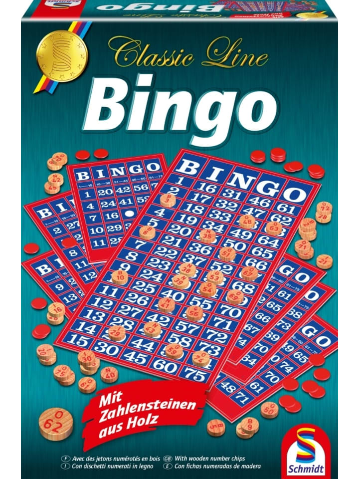 Schmidt Spiele Brettspiel Classic Line Bingo, 2 bis 99 Spieler, ab 8 Jahre, ab 8 Jahre günstig kaufen onesize