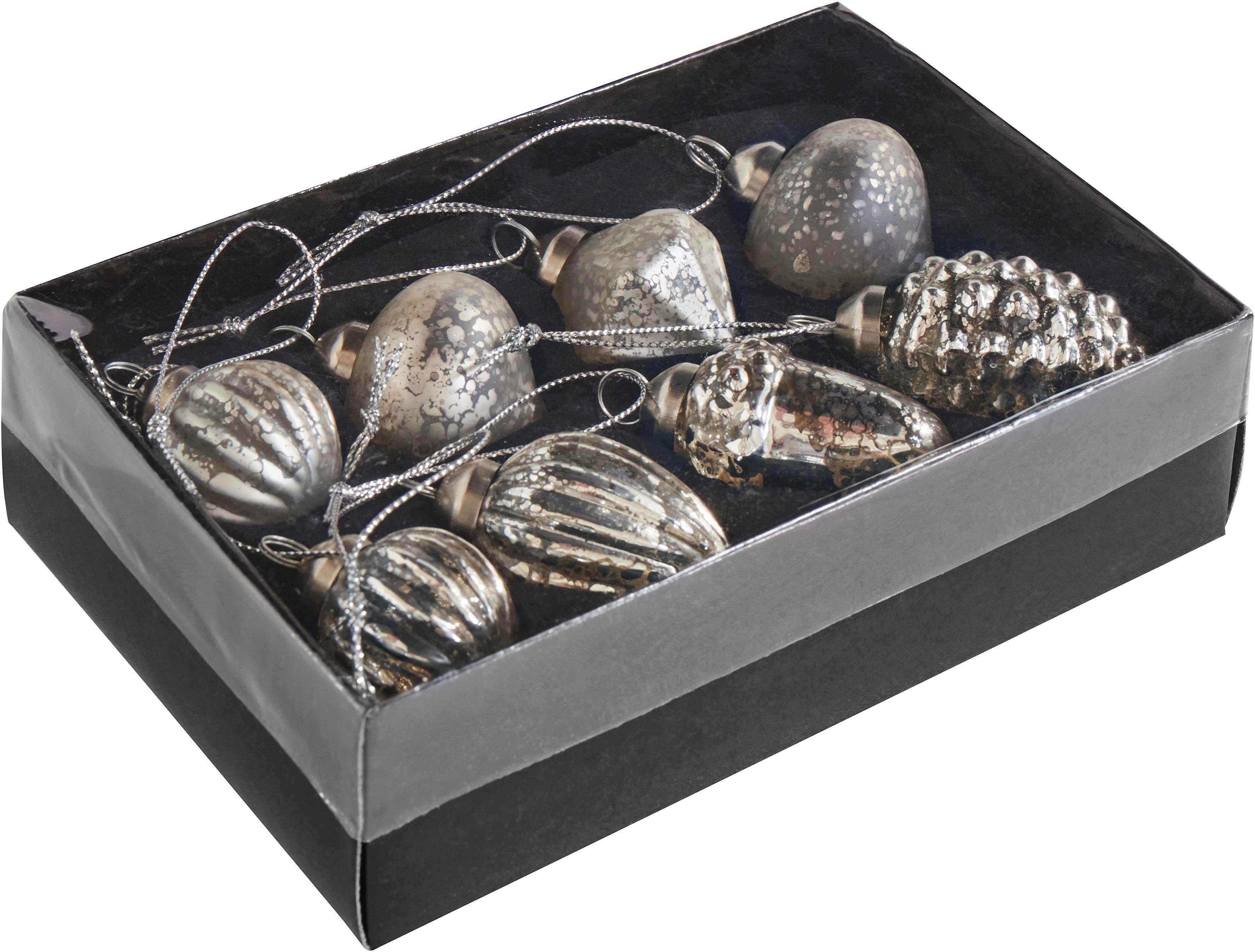 LeGer Home by Lena Gercke Christbaumschmuck Weihnachtsdeko, Christbaumschmuck (16-tlg), aus Glas