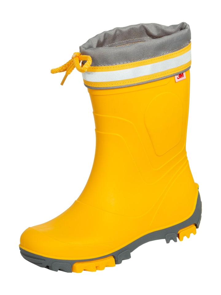 Bockstiegel Kinderstiefel Bente in gelb/dunkelgrau günstig kaufen