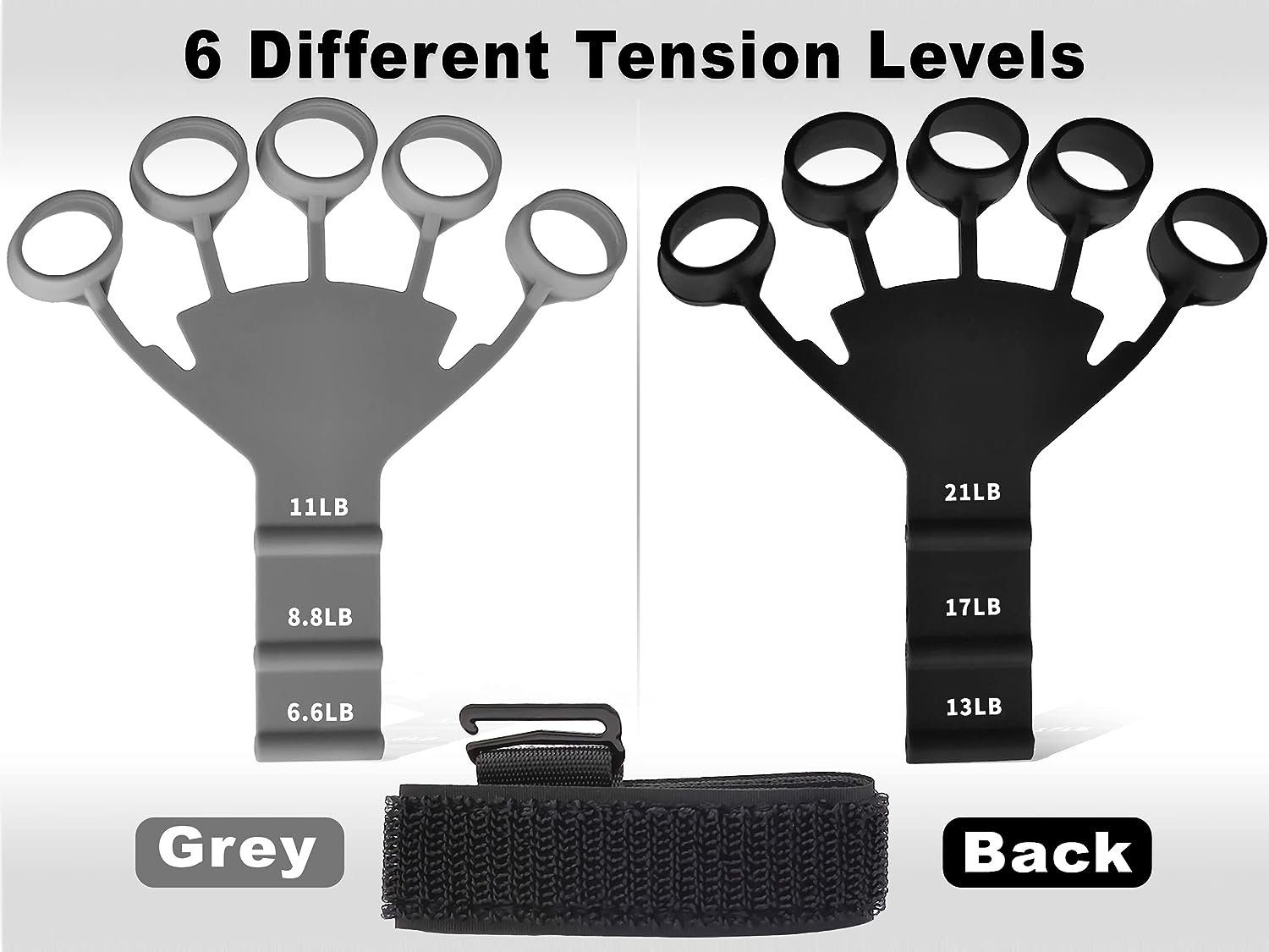 Runxizhou Multitrainer Finger Extensor Exerciser Handtrainer Handgriffstärker, (1-St)