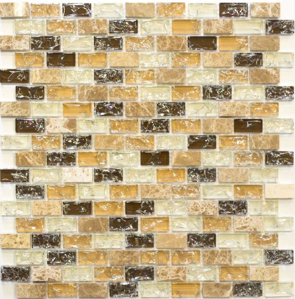 Mosani Mosaikfliesen Mosaik Stäbchen Verbund Naturstein Mosaikfliese hellbeige