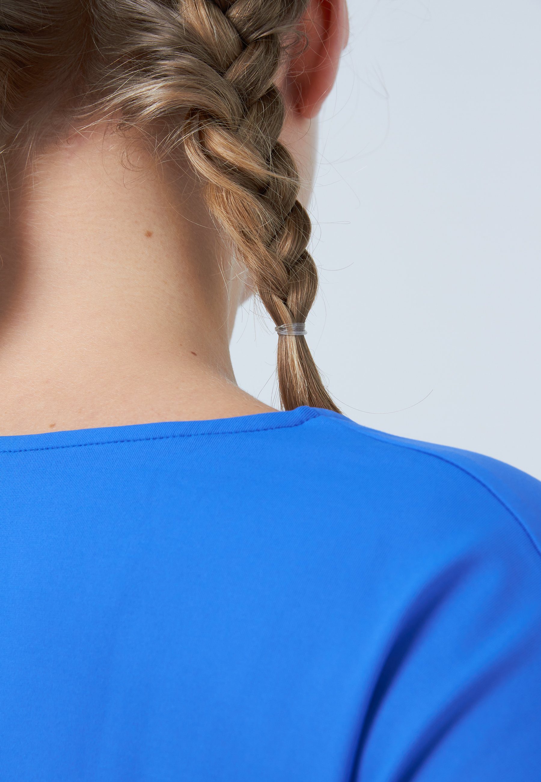 SPORTKIND Funktionsshirt Tennis 3/4 Loose Fit Shirt Mädchen & Damen kornblumen blau