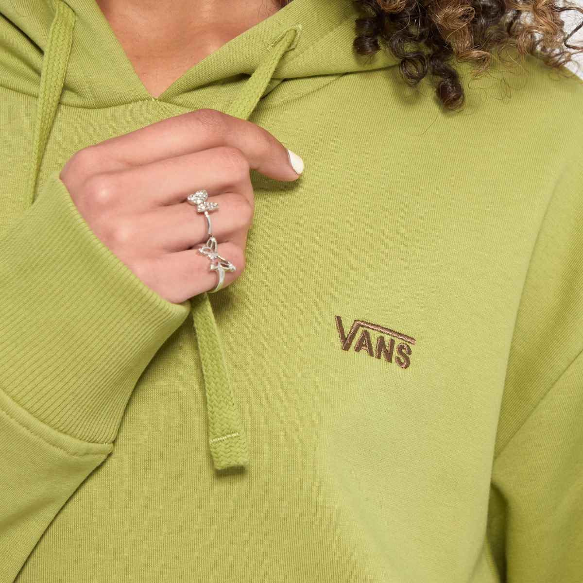 Vans – Flying V – Khakifärgad huvtröja