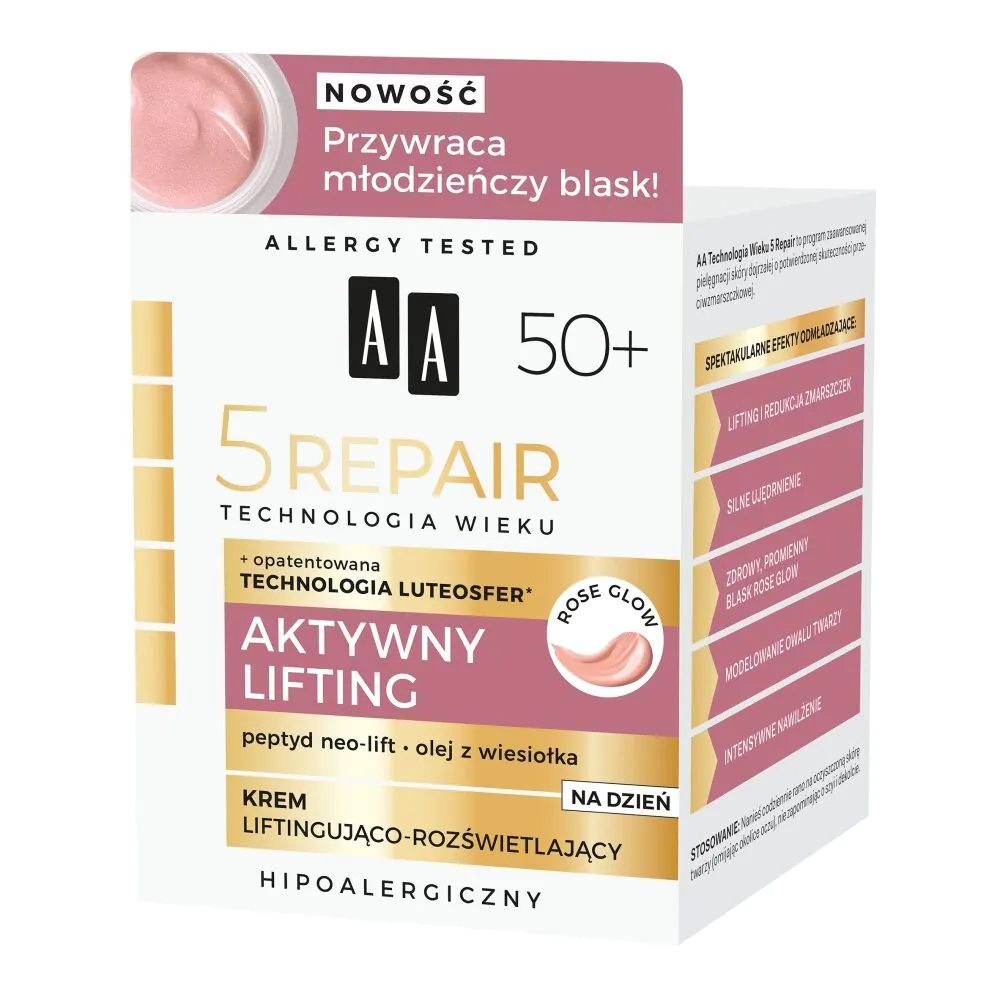 AA Age Technology 5Repair 50+ Active Lifting Løftende og Lysnende Dagcreme