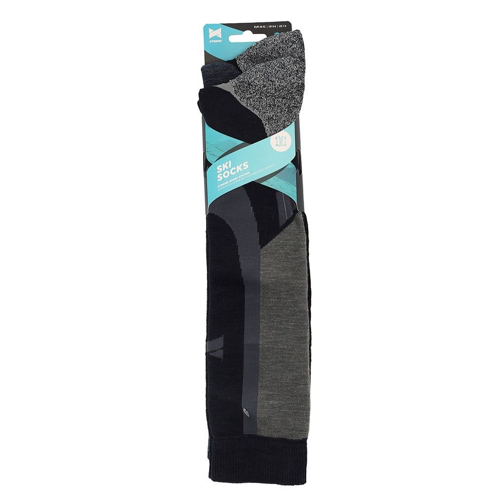 Xtreme 2 Paar Multi Navy Unisex Skisocken