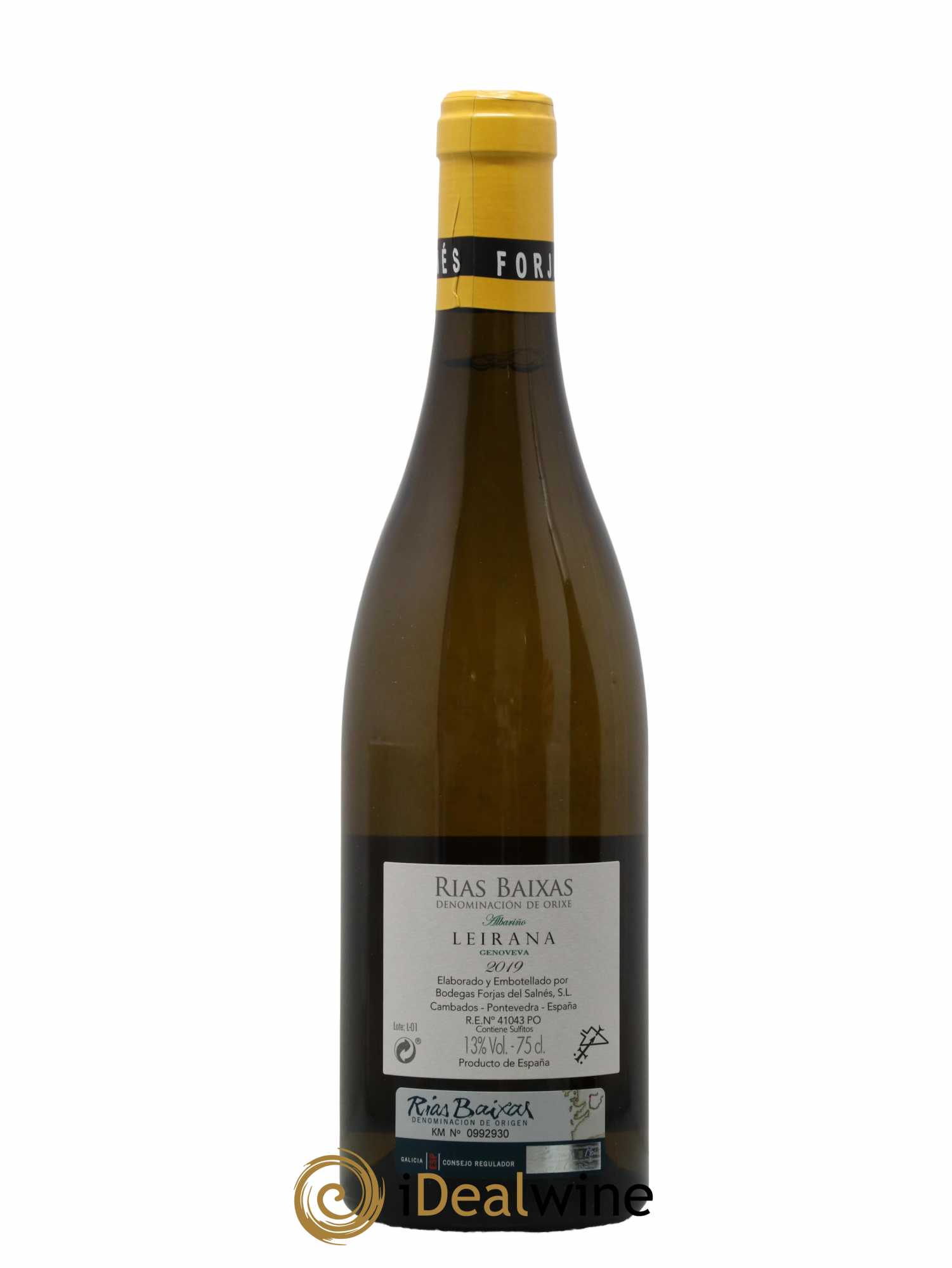 Rias Baixas Pazo de Senorans Leirana Finca Genoveva Forjas Del Salnes 2019 - Lot de 1 Bouteille