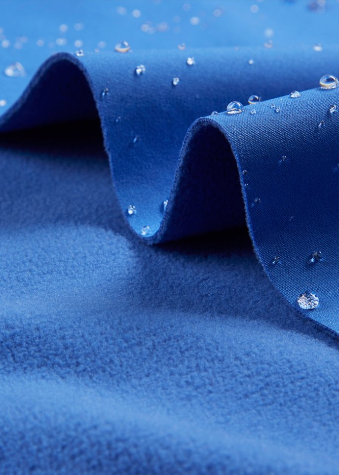 Wasserabweisende Funktionshose aus Softshell mit Komfortbund, gerade geschnitten