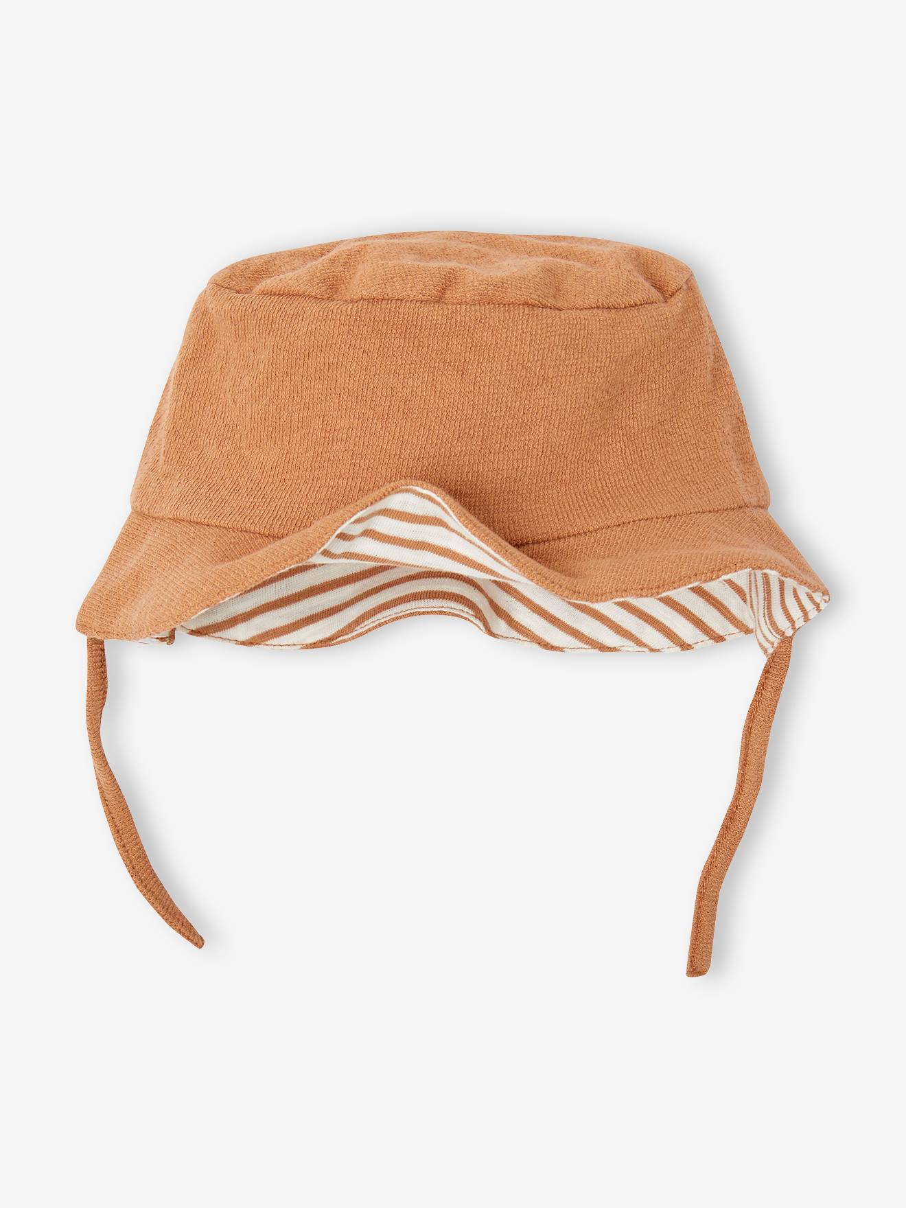 Vertbaudet Baby-Set: T-Shirt, Shorts & Sonnenhut - cappuccino