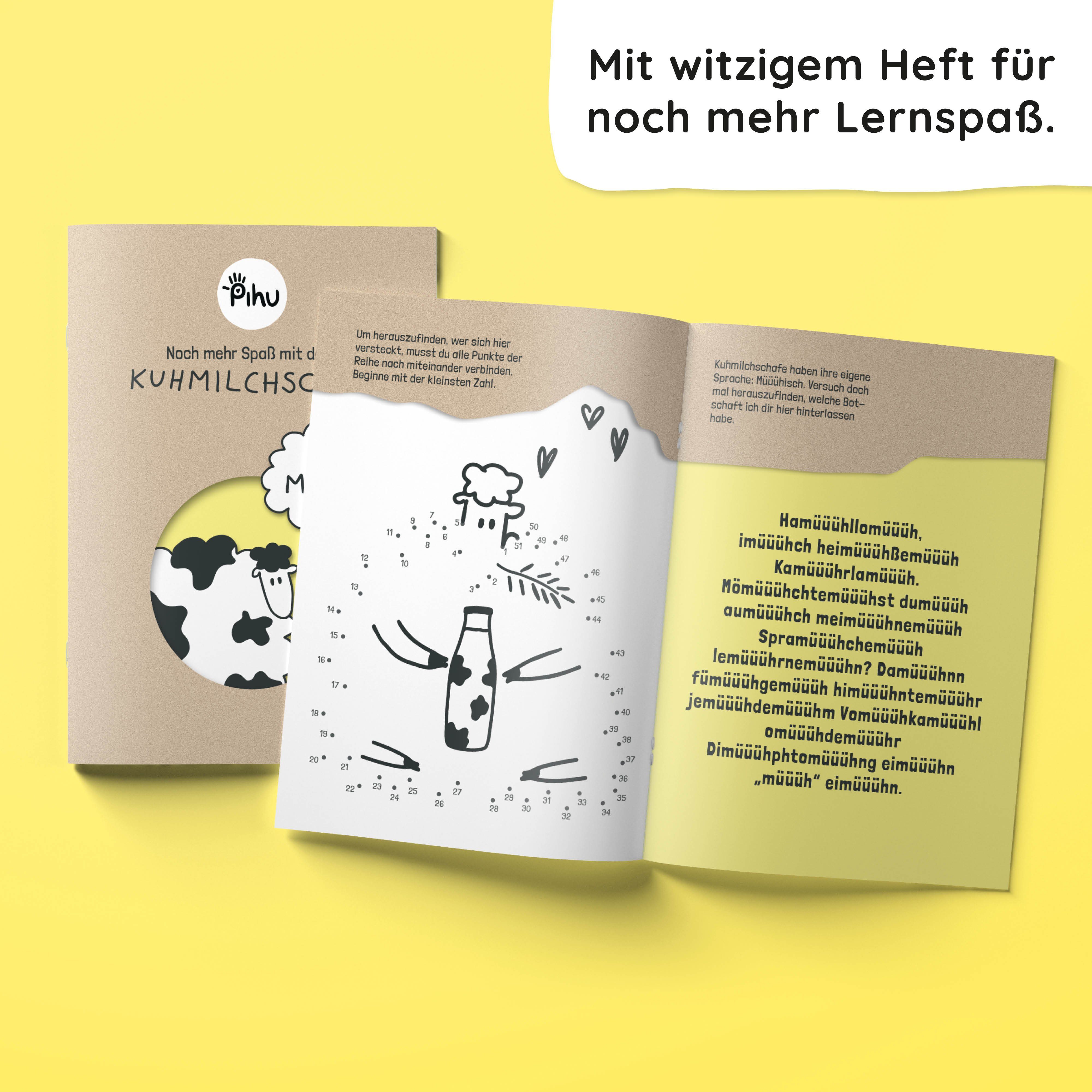 Pihu Spiel, Flottes Kartenspiel KUHMILCHSCHAFKÄSEFUß, Konzentrationsspiel - witziges Spiel für die Familie