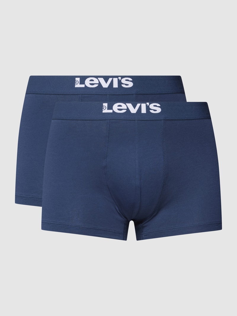 Trunks mit elastischem Logo-Bund Modell 'SOLID BASIC TRUNK' in dunkelblau