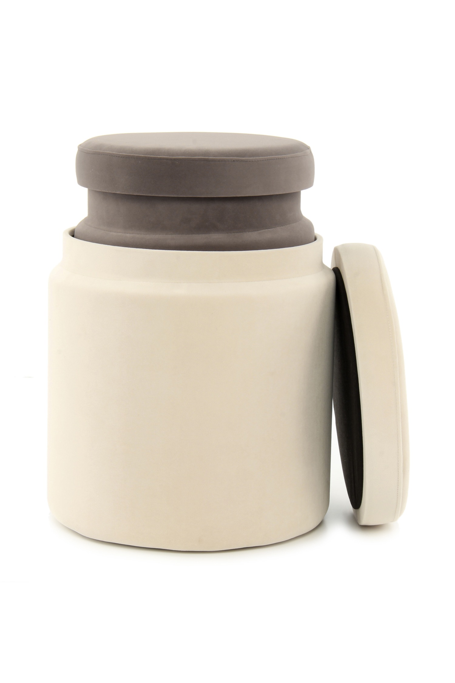 Velvet-Hocker 2-er-Set
