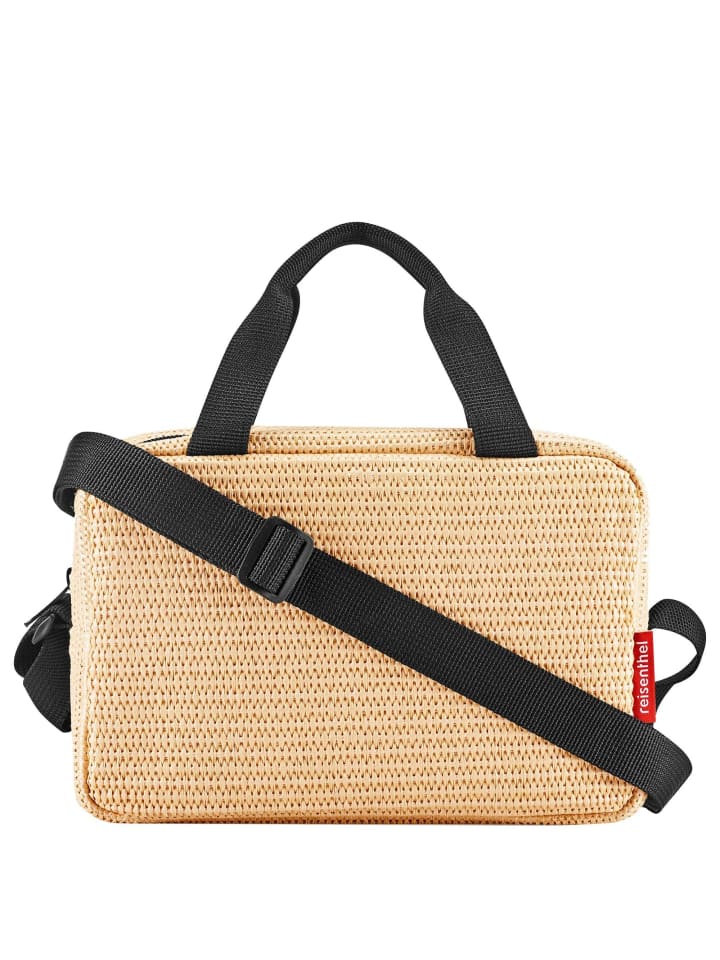 Reisenthel coolerbag to-go - Kühltasche 23.5 cm (twist powder blue) in raffia black günstig kaufen onesize
