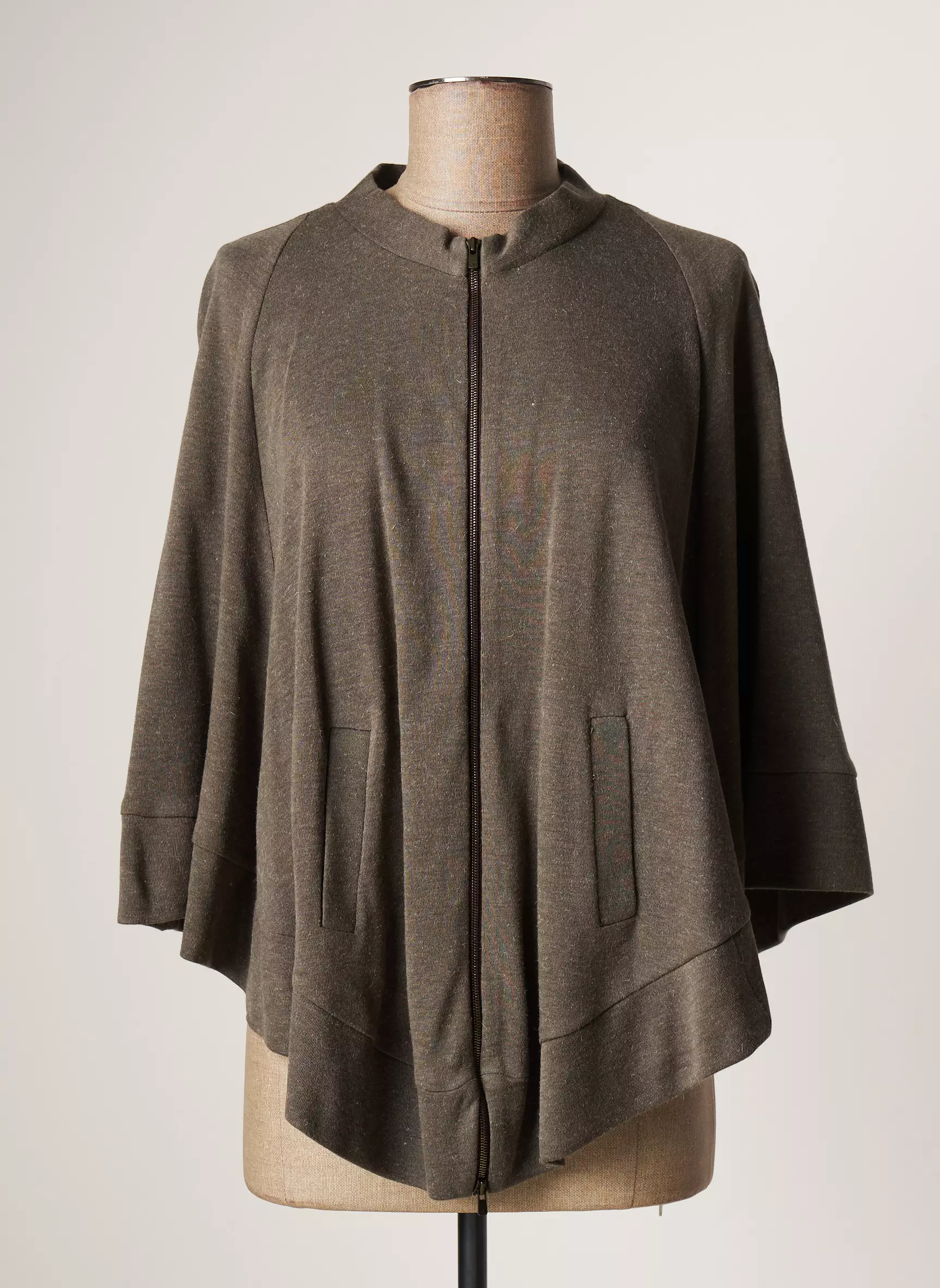 Lauren Vidal Ponchos Femme couleur vert