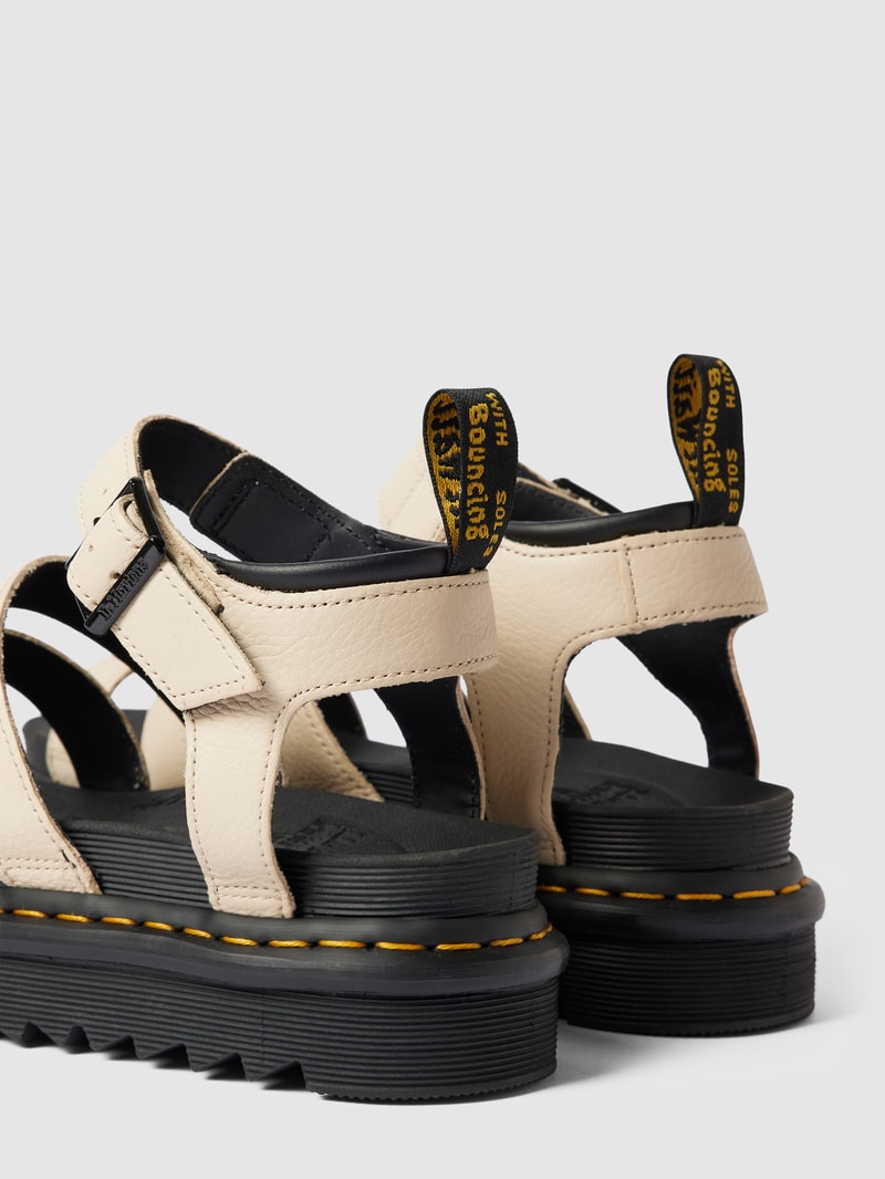 Sandalen aus echtem Leder Modell 'Blaire' in beige