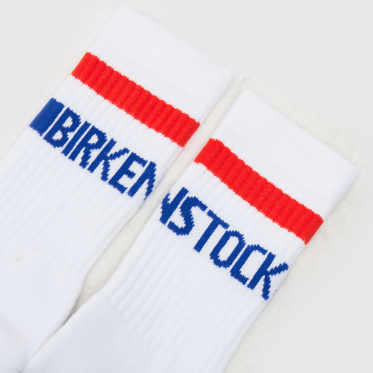 BIRKENSTOCK vita multifärgade bomullsstrumpor