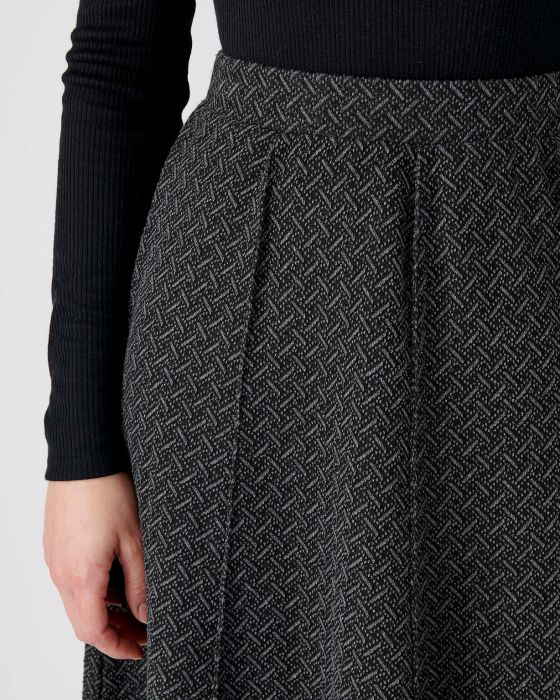 Jupe évasée maille jacquard