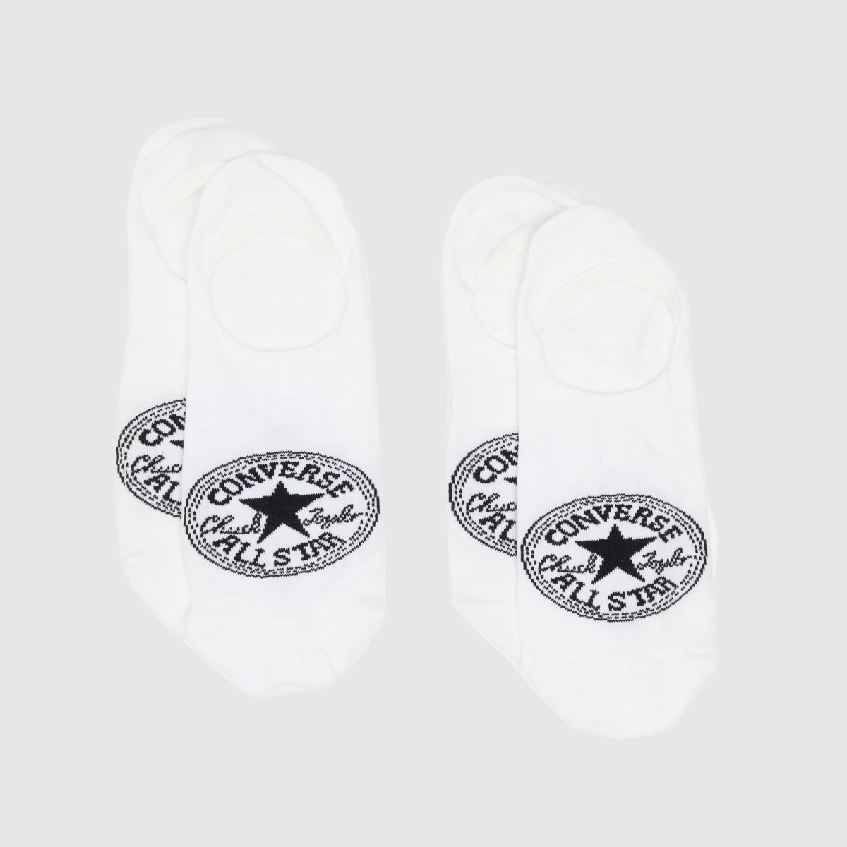 Converse – Vita strumpor utan synliga färger, 2-pack