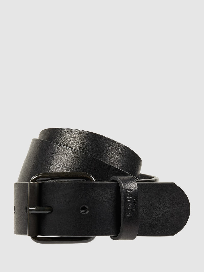 Gürtel aus Leder in schwarz