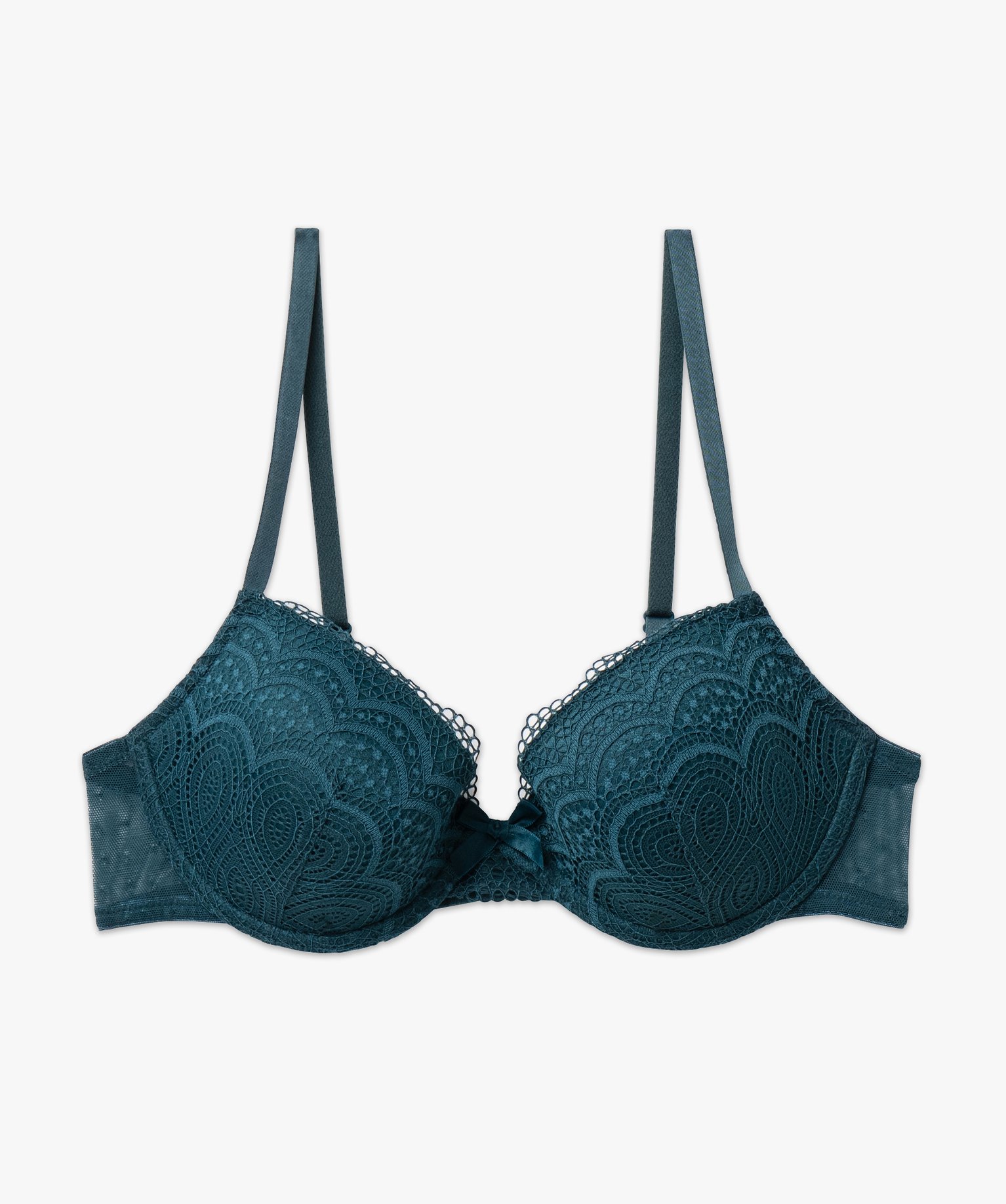 Soutien-gorge corbeille en dentelle à armatures femme bleu | GEMO