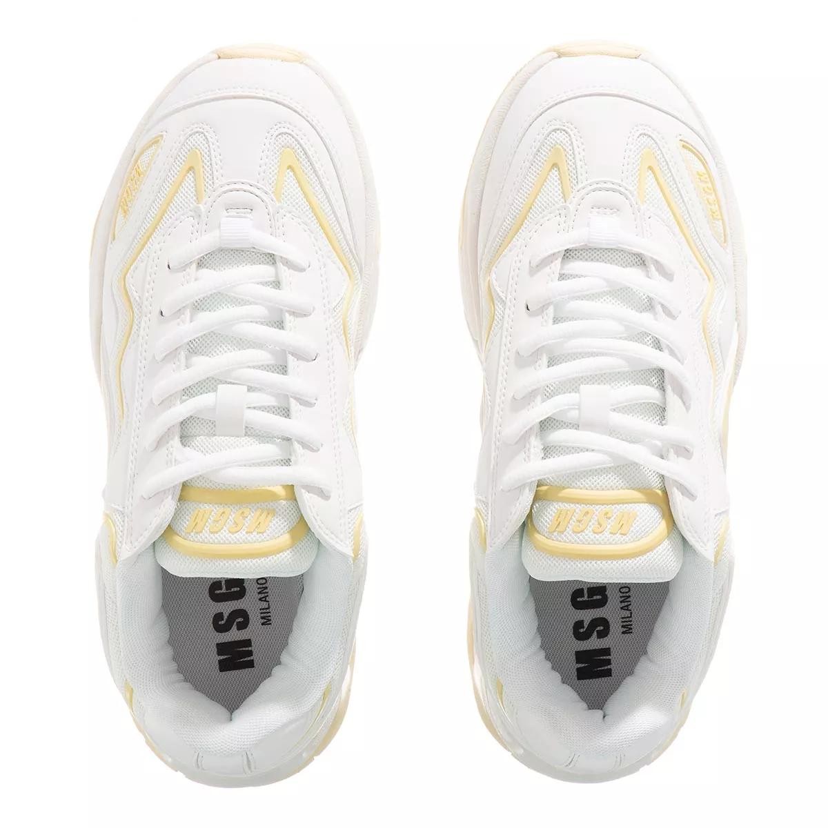MSGM Freizeit Schnürer weiss Low-Top Sneaker