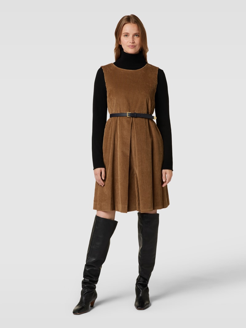 Jumpsuit mit Kellerfalten Modell 'KANSAS' in camel