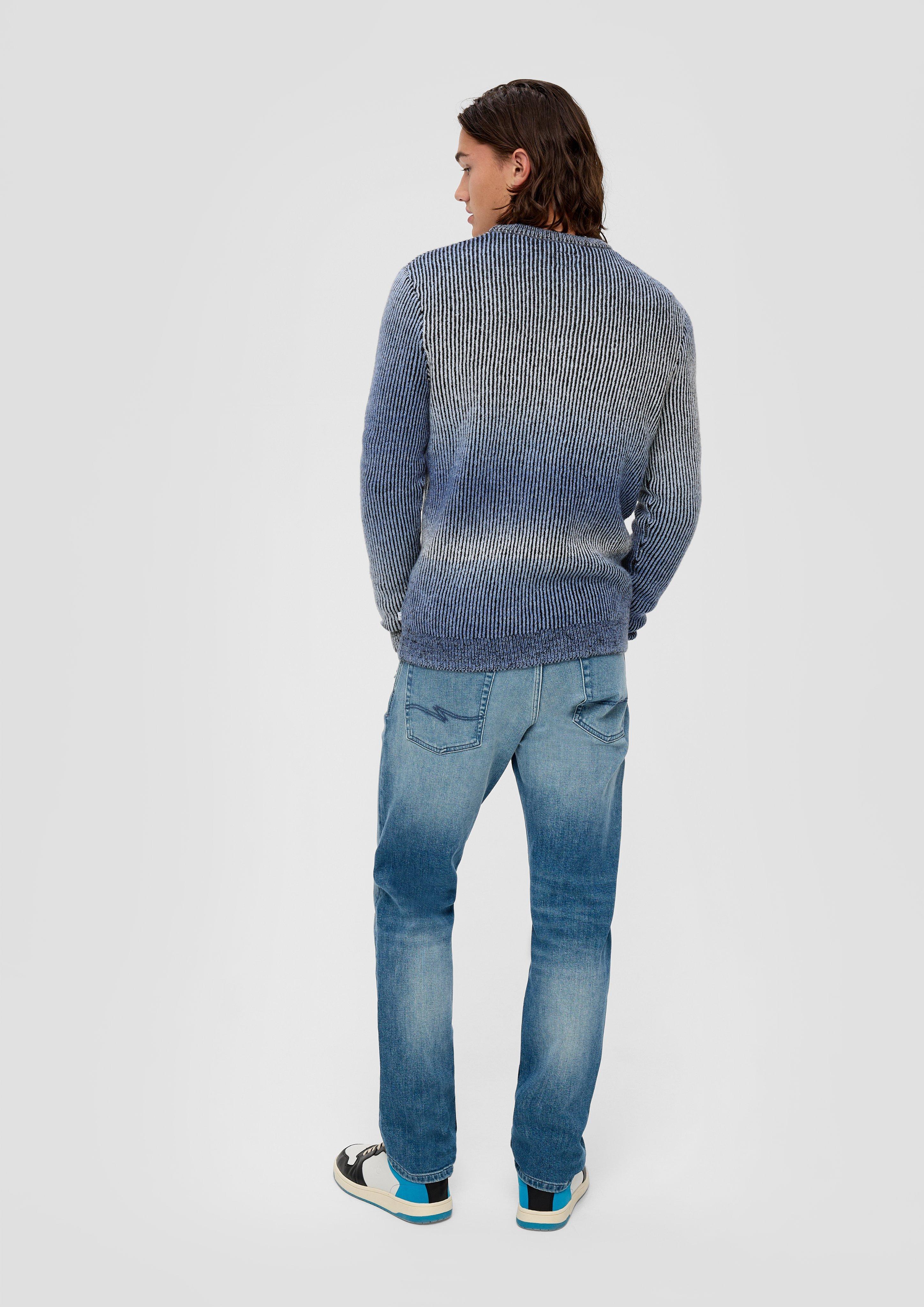 Strickpullover mit Rippblende  2138717-55G0