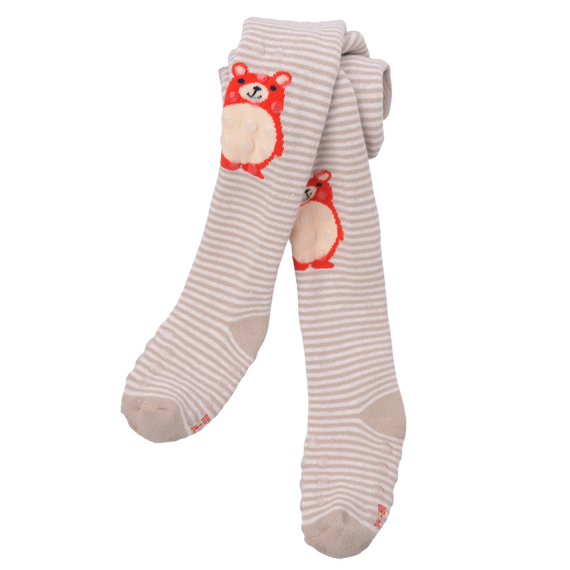 Baby Krabbelstrumpfhose mit Streifen-Allover