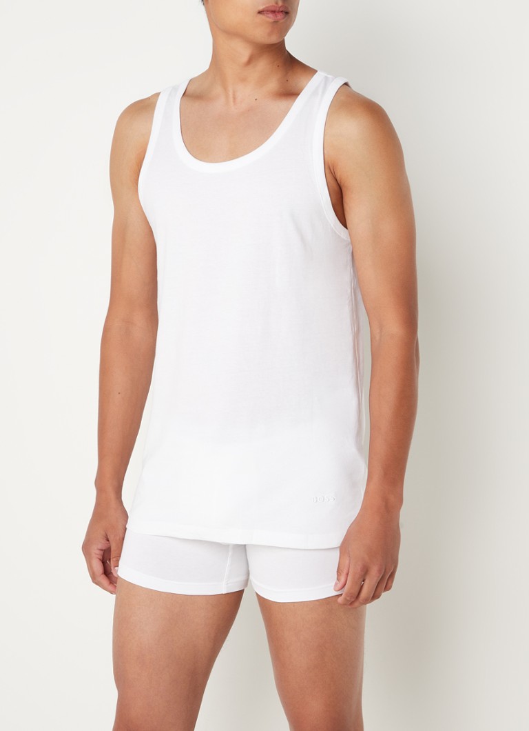HUGO BOSS Cotton tank top in 3-pack