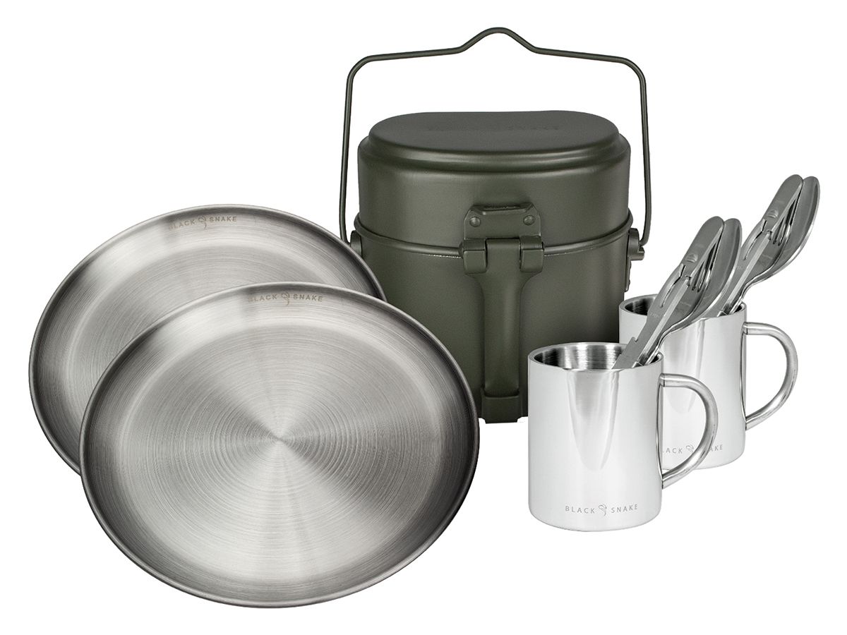 Black Snake 13-teiliges Campingkochgeschirr Set