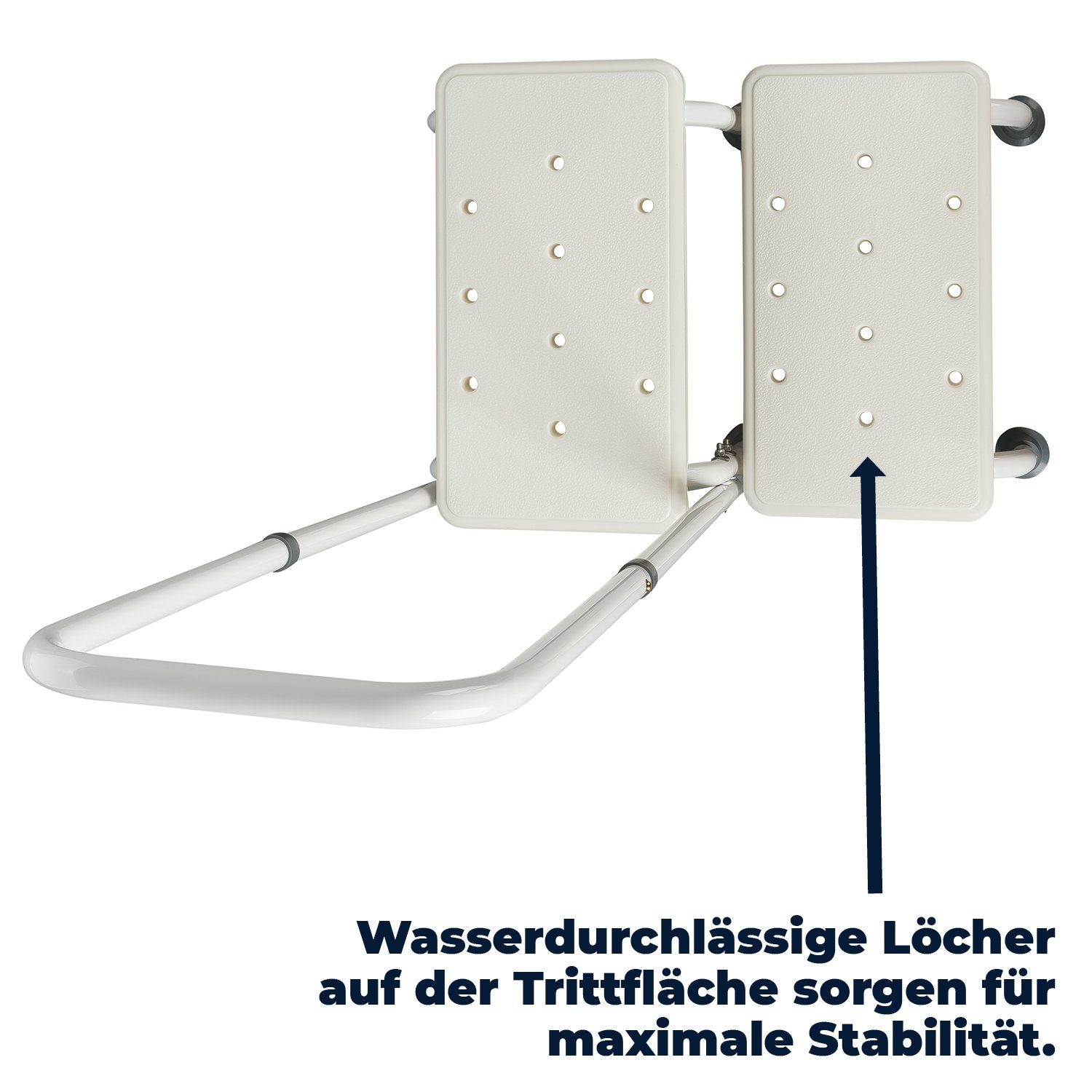 flexilife Badewannen-Einstiegshilfe flexilife Badewannenstufe Badewanneneinstiegshilfe Badewannentritt mit Haltegriff