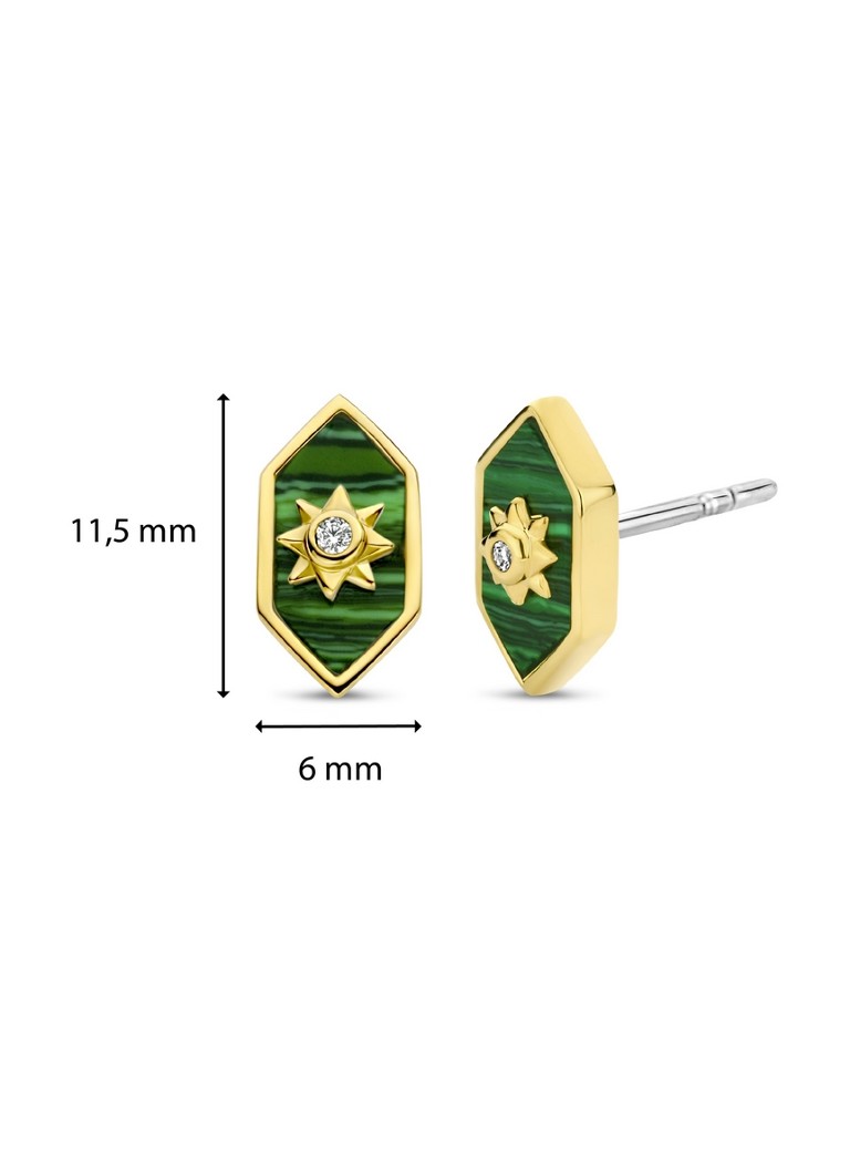 TI SENTO - Milano Gold-plated Stud Earrings 7943MA_H