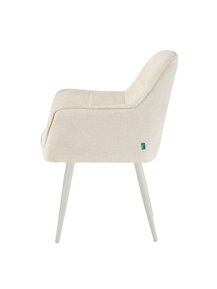 DUBI Möbel 2er-Set: Drehstuhl THOMAS-JILL in Cremeweiß - (B)61 x (H)82 x  (T)62 cm günstig kaufen onesize