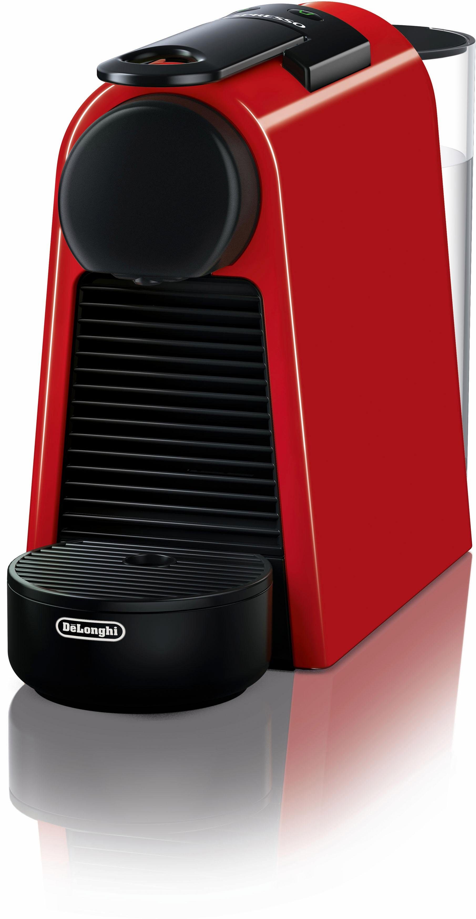 Nespresso Kapselmaschine Essenza Mini EN85.R von DeLonghi, Red, inkl. Willkommenspaket mit 7 Kapseln