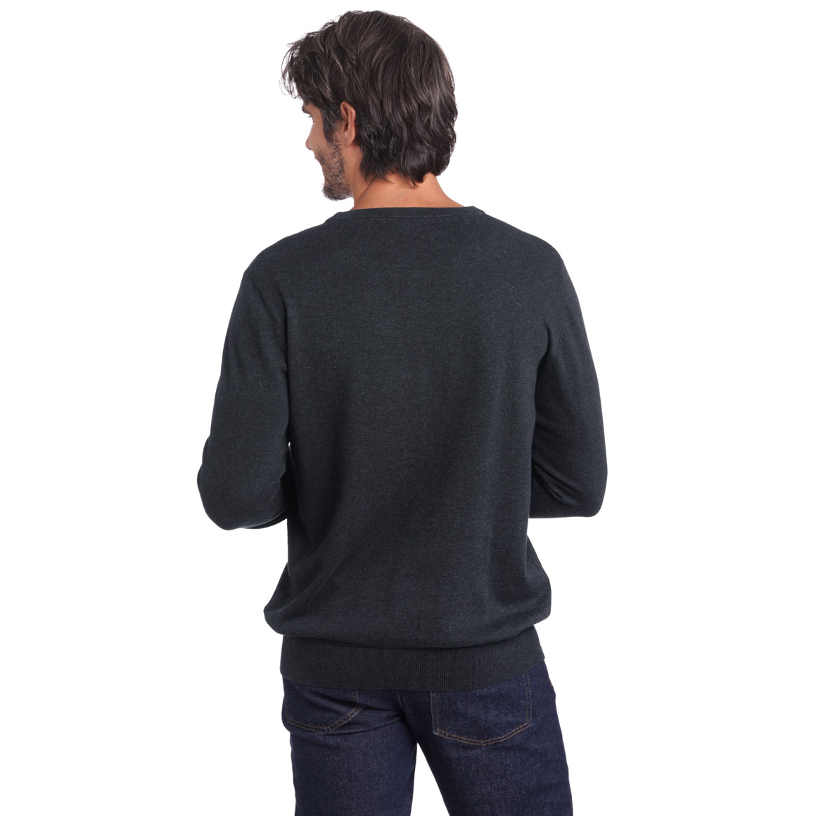 Herren Feinstrickpullover mit Rundhals